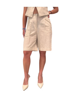Bermuda Eleganti in Misto Lino