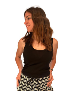 Top viscosa NERO