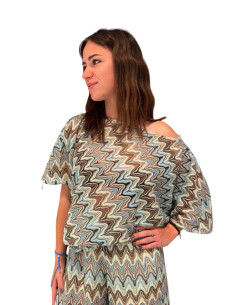 Top Fantasia Geometrica Donna