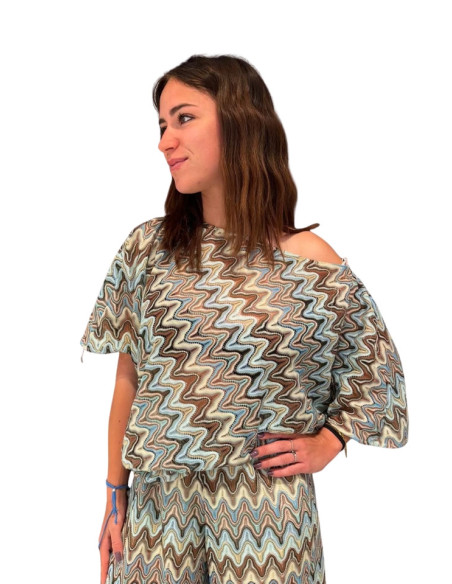 Top Fantasia Geometrica Donna