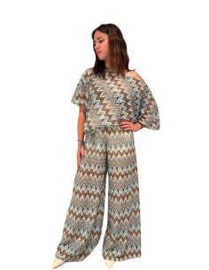 Top Geometrico Oversize Multicolor