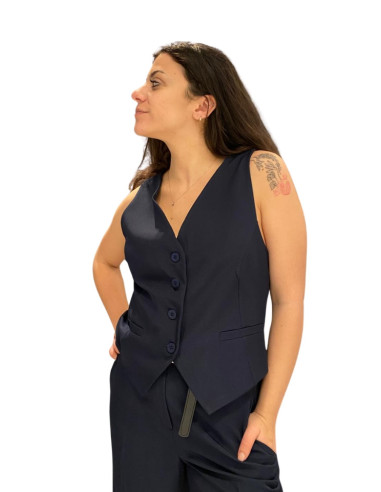 Gilet Sartoriale Donna Corto