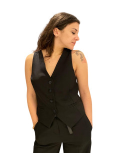 Gilet corto NERO ZAHJR
