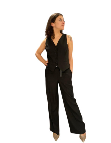 Gilet Sartoriale Donna Nero