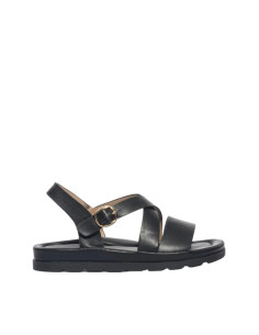 Sandali Keys Flat Fascia Incrocio Nero K12290 | Acquista Online