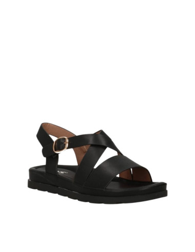 Sandali Keys Flat Fascia Incrocio Nero K12290 | Acquista Online