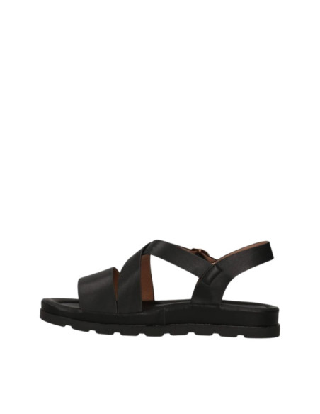 Sandali Keys Flat Fascia Incrocio Nero K12290 | Acquista Online