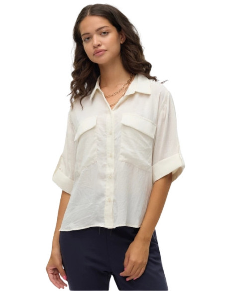 Camicia Panna 3/4 con Taschine Vero Moda