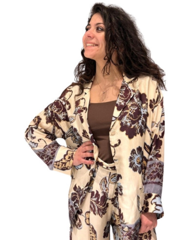 Camicia Stampata Floreale Multicolor Motel
