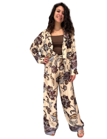 Camicia Stampata Floreale Multicolor Motel