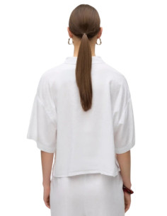 Camicia in Lino Manica Corta Bianca - Vero Moda