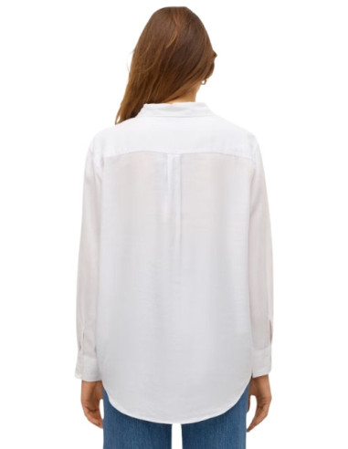 Camicia Manica Lunga in Lino Bianca Vero Moda