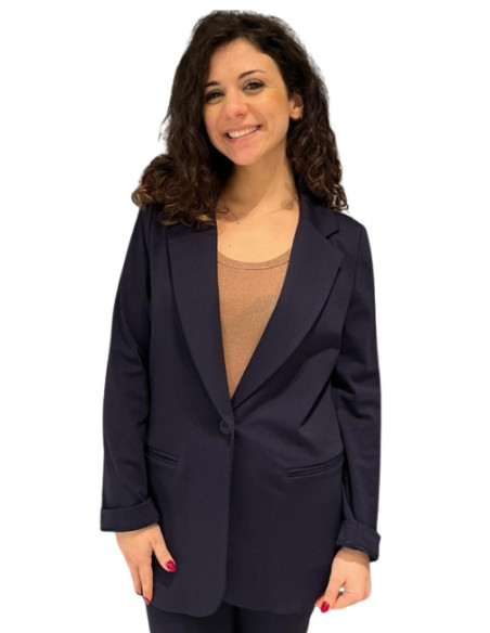 Giacca Punto Milano Blu Zahjr