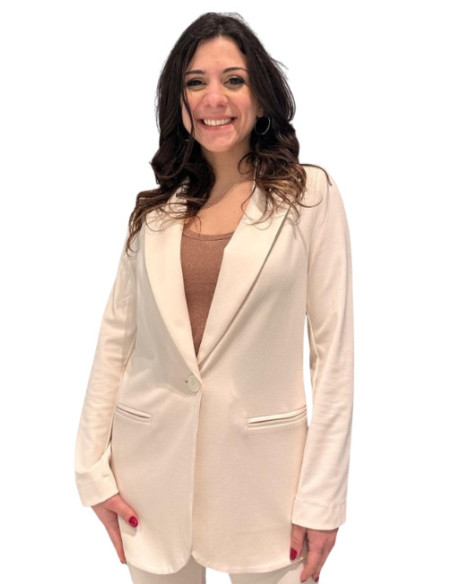Giacca Punto Milano Latte Zahjr