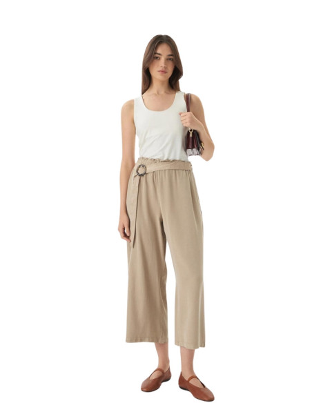 Pantaculotte in Tencel con Cintura