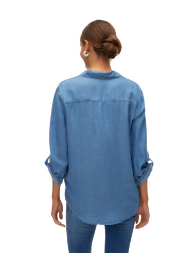 Camicia Donna in Tencel Effetto Denim