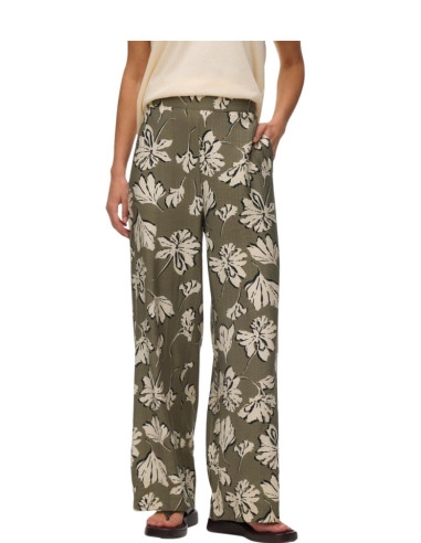 Pantalone fantasia floreale VERDE