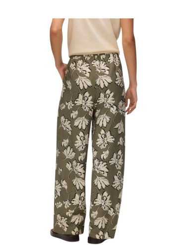 Pantalone fantasia floreale VERDE