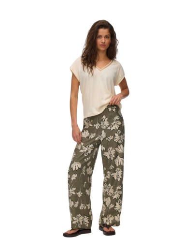 Pantalone fantasia floreale VERDE