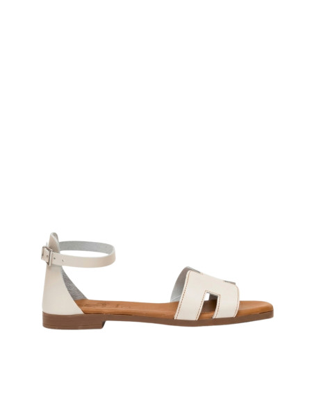 Sandalo Basso in Pelle Bianco OH MY SANDALS! OMS5811