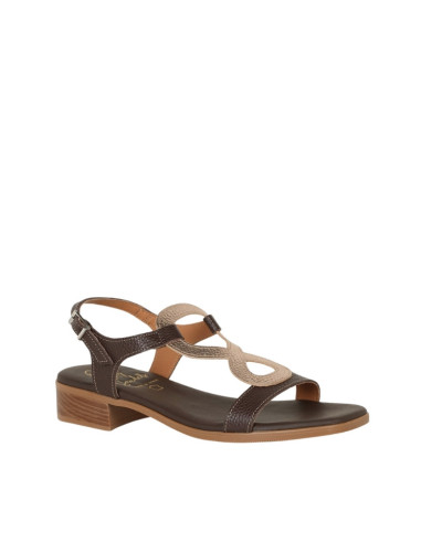 Oh My Sandals: Sandali Pelle Oro Moro Tacco 3cm | OMS5893