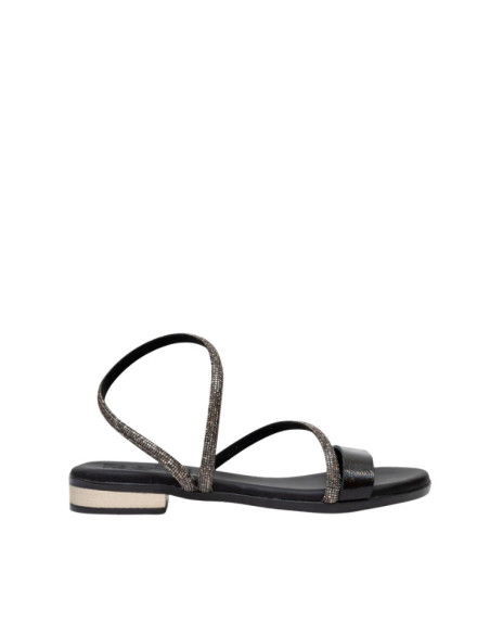 Sandali Oh My Sandals 5861 Neri Gioiello | Vera Pelle