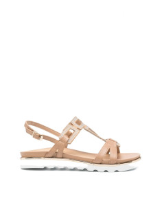 Sandalo effetto catena strass CAMEL