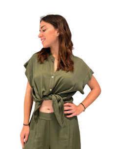 Camicia manica corta VERDE