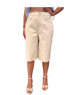 Bemuda jeans ECRU