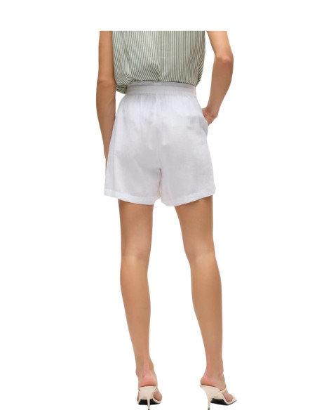 Pantaloncino in lino BIANCO