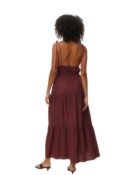 Abito Lungo Ruggine Vero Moda VMATHENA a Balze | Glamour shop online