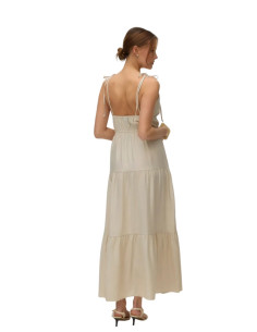 Maxi abito balze BEIGE