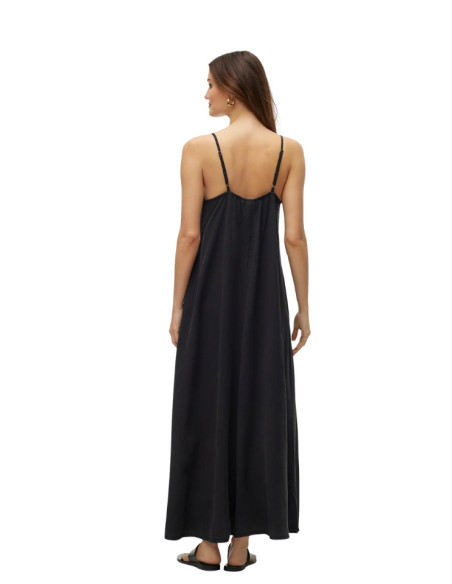 Maxi Abito in Tencel Nero Vero Moda | Glamour Shop