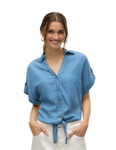 Camicia Donna in Tencel con Nodo Vero Moda Denim