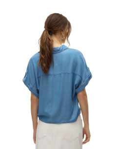 Camicia tencel con nodo DENIM
