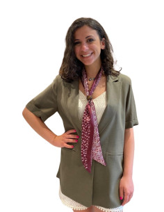 Giacca con foular MILITARE