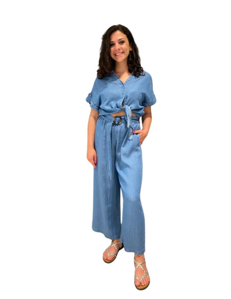 Pantaculotte in Tencel con Cintura Vero Moda | Glamour Shop
