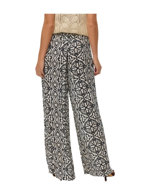 Pantalone gamba ampia fantasia etnica