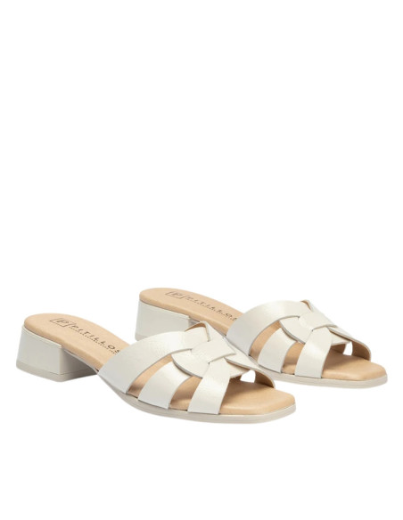 Sandalo Sabot ciabattina Basso Donna Color bianco | Pitillos