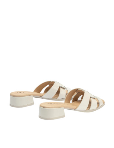 Sandalo Sabot ciabattina Basso Donna Color bianco | Pitillos
