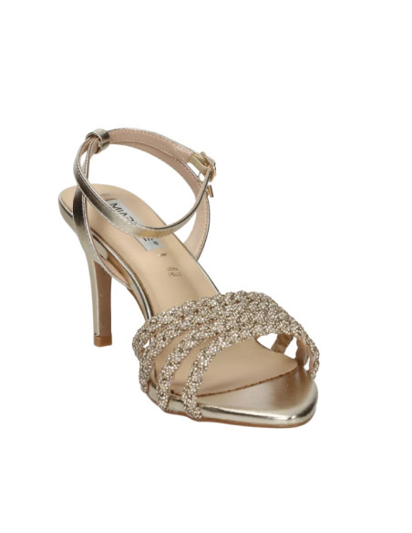 Sandali con Tacco Platino Miabelle MB1153 | Con Strass