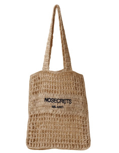 Borsa Shopping Rafia No Secret Milano |sabbia