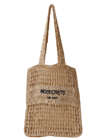 Borsa Shopping Rafia No Secret Milano |sabbia