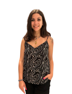 Top spallina sottile fantasia DANA