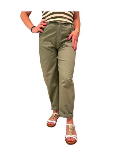 Pantalone baloon cotone militare