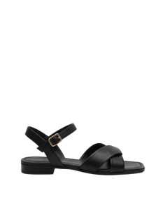 Sandalo Basso in Pelle Nero e Moro Massimo Baldi | Glamour Shop online