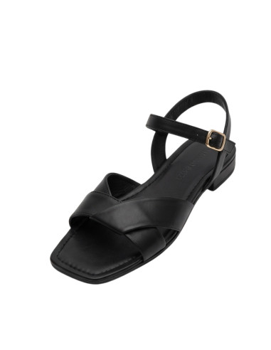 Sandalo Basso in Pelle Nero e Moro Massimo Baldi | Glamour Shop online