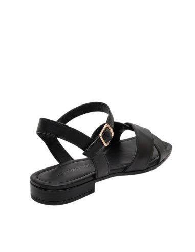 Sandalo Basso in Pelle Nero e Moro Massimo Baldi | Glamour Shop online