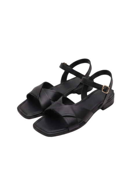 Sandalo Basso in Pelle Nero e Moro Massimo Baldi | Glamour Shop online