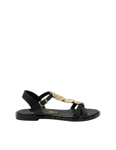 Sandalo Basso Nero con Monete OH MY SANDALS! | Glamour Shop online